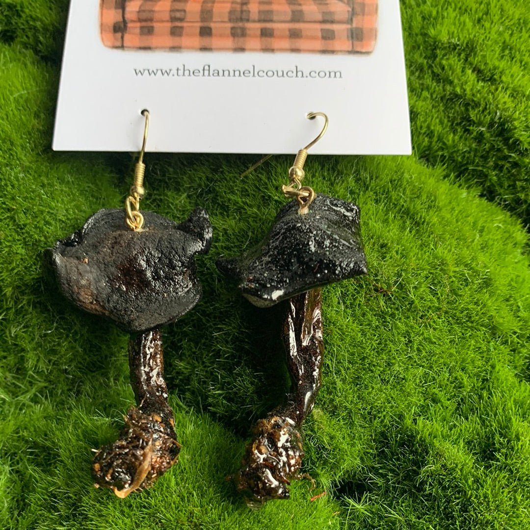 Boucles d'oreilles champignons sauvages de l'Ontario