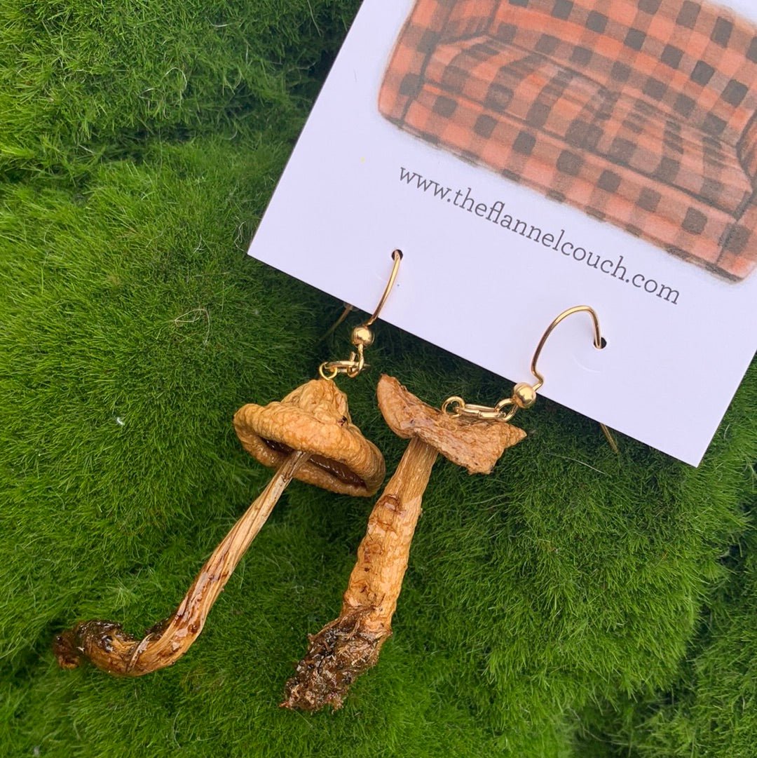 Boucles d'oreilles champignons sauvages de l'Ontario