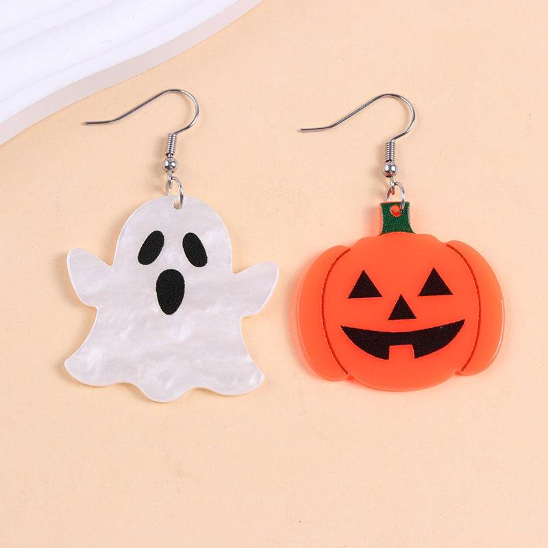 European And American Halloween Series Acrylic Earrings Color - www.Shopthatapp.com