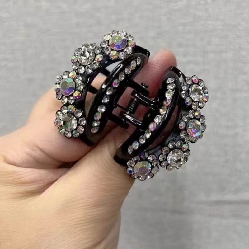 Rhinestone Barrettes High-end Flower Hair Clip - www.Shopthatapp.com