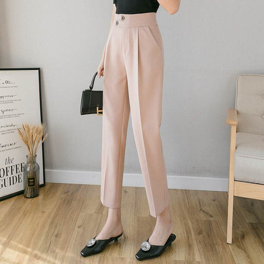 Tapered Trousers Women's Slim Harem Suit Trousers - www.Shopthatapp.com