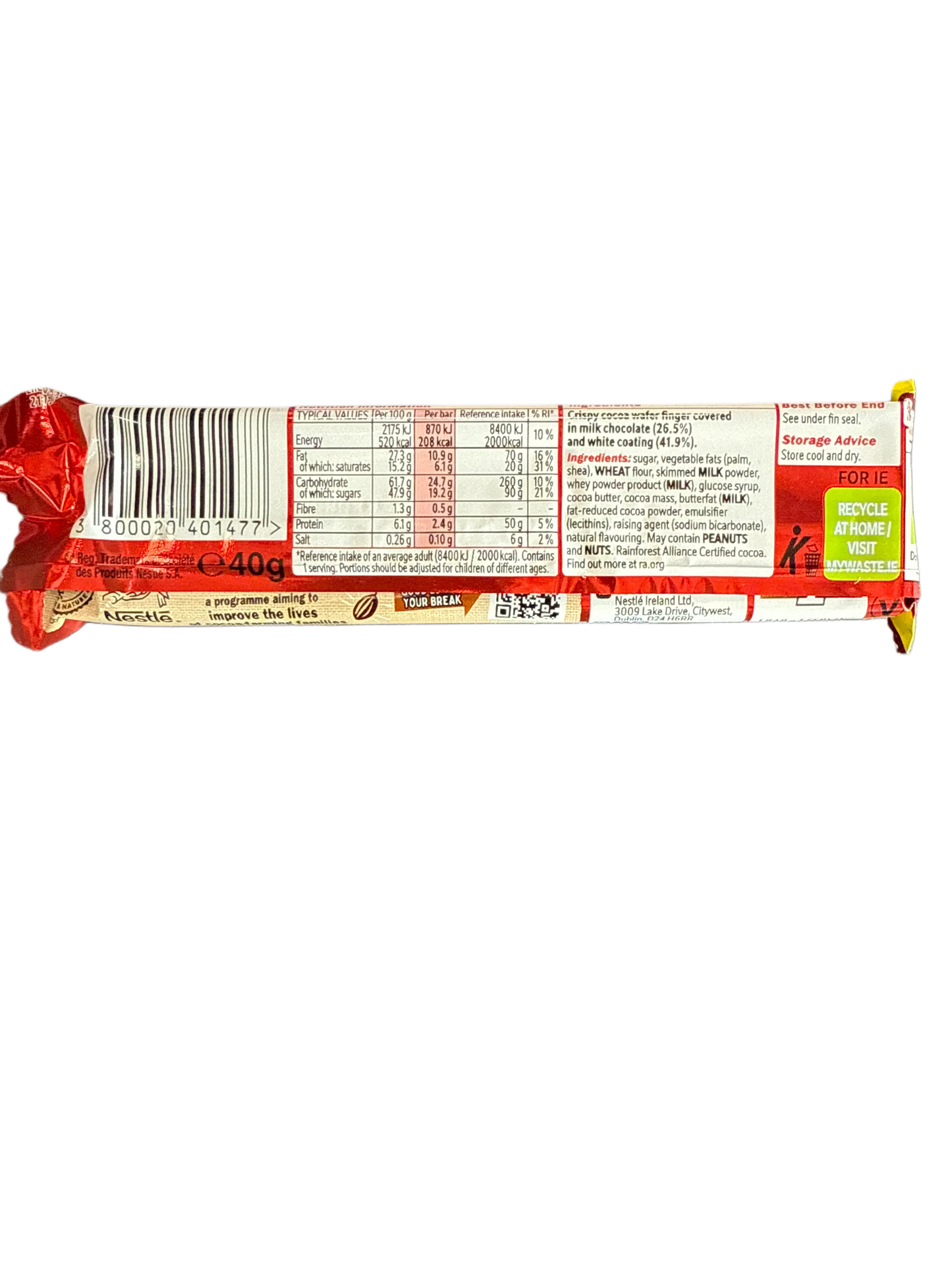Kit Kat Chunky Funky Milk and White Chocolate mix with Cocoa Wafer 40G - U.K Edition - www.Shopthatapp.com