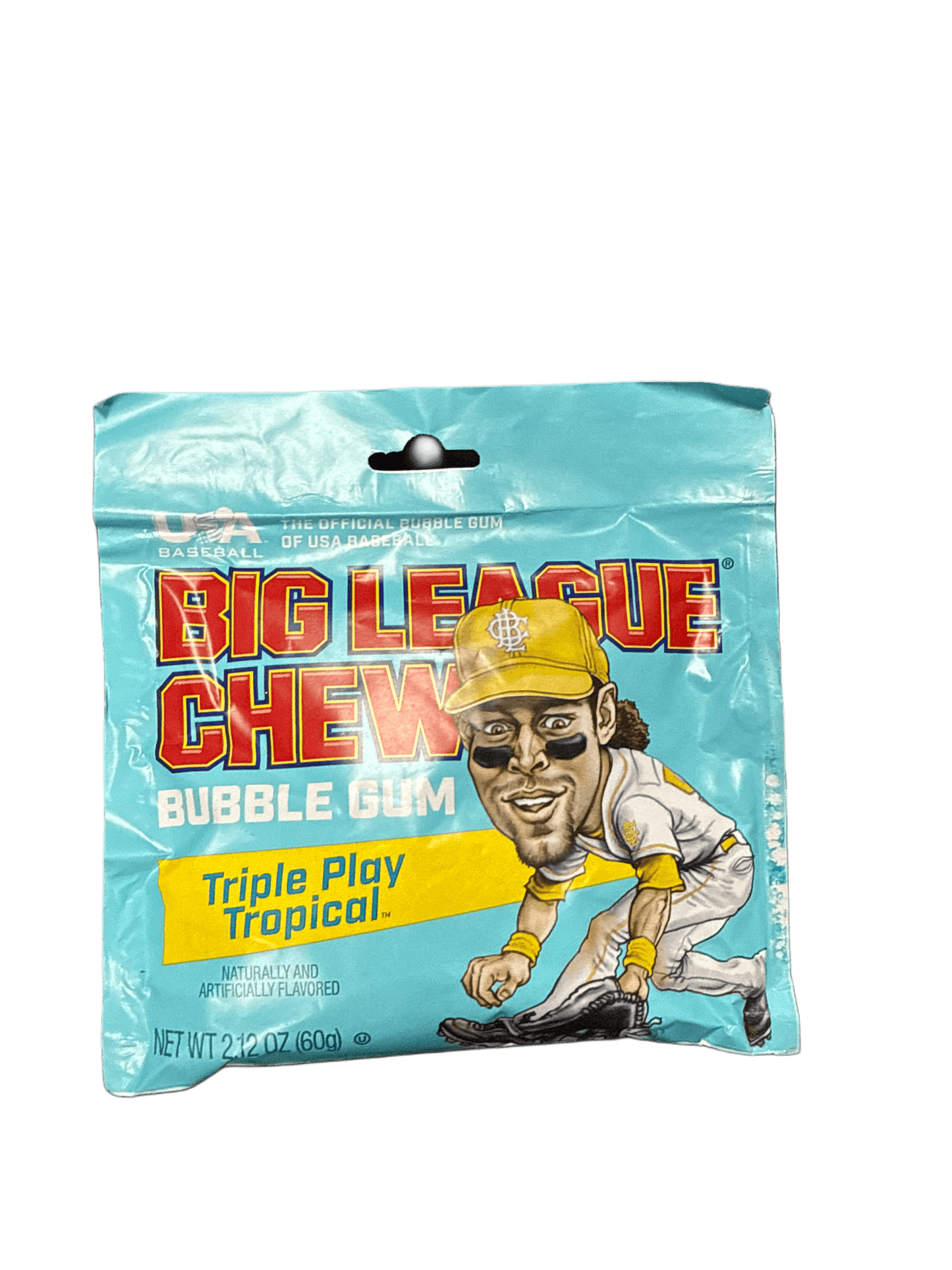 Big League Chew Bubble Gum Triple Play Tropical Flavour 60G - U.S Edition - www.Shopthatapp.com