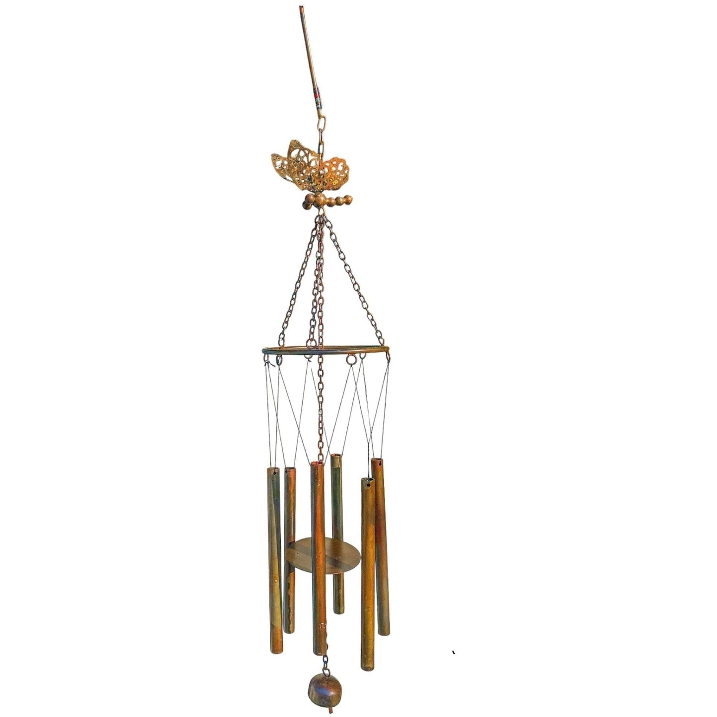 Flamed Butterfly Pipes Wind Chime - www.Shopthatapp.com