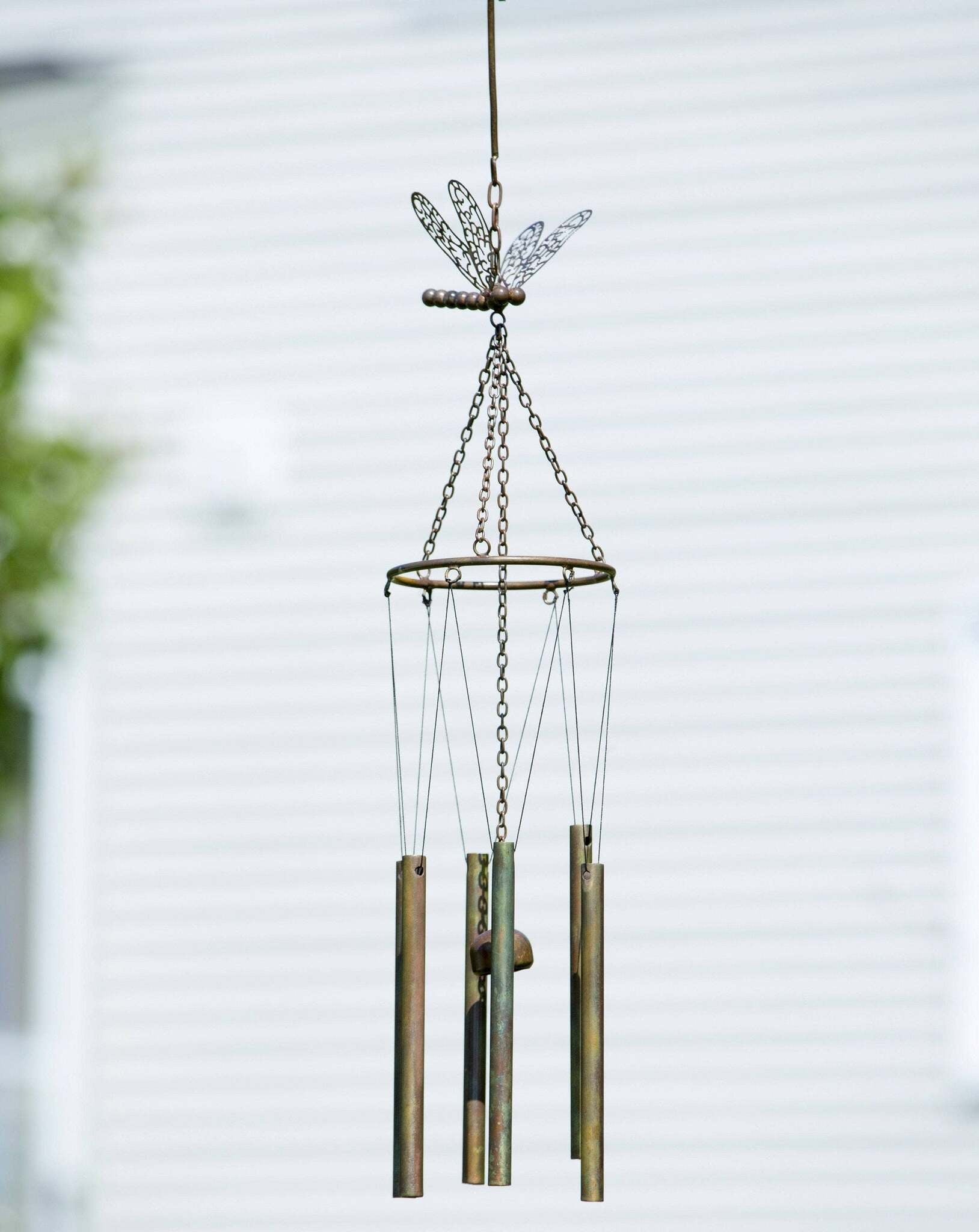 Flamed Dragonfly Pipes Wind Chime - www.Shopthatapp.com