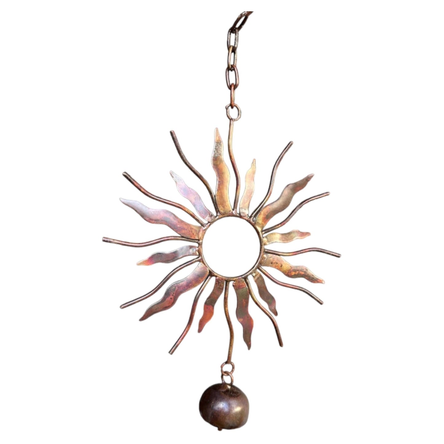 Flamed Sun W/Bells Ornament - www.Shopthatapp.com