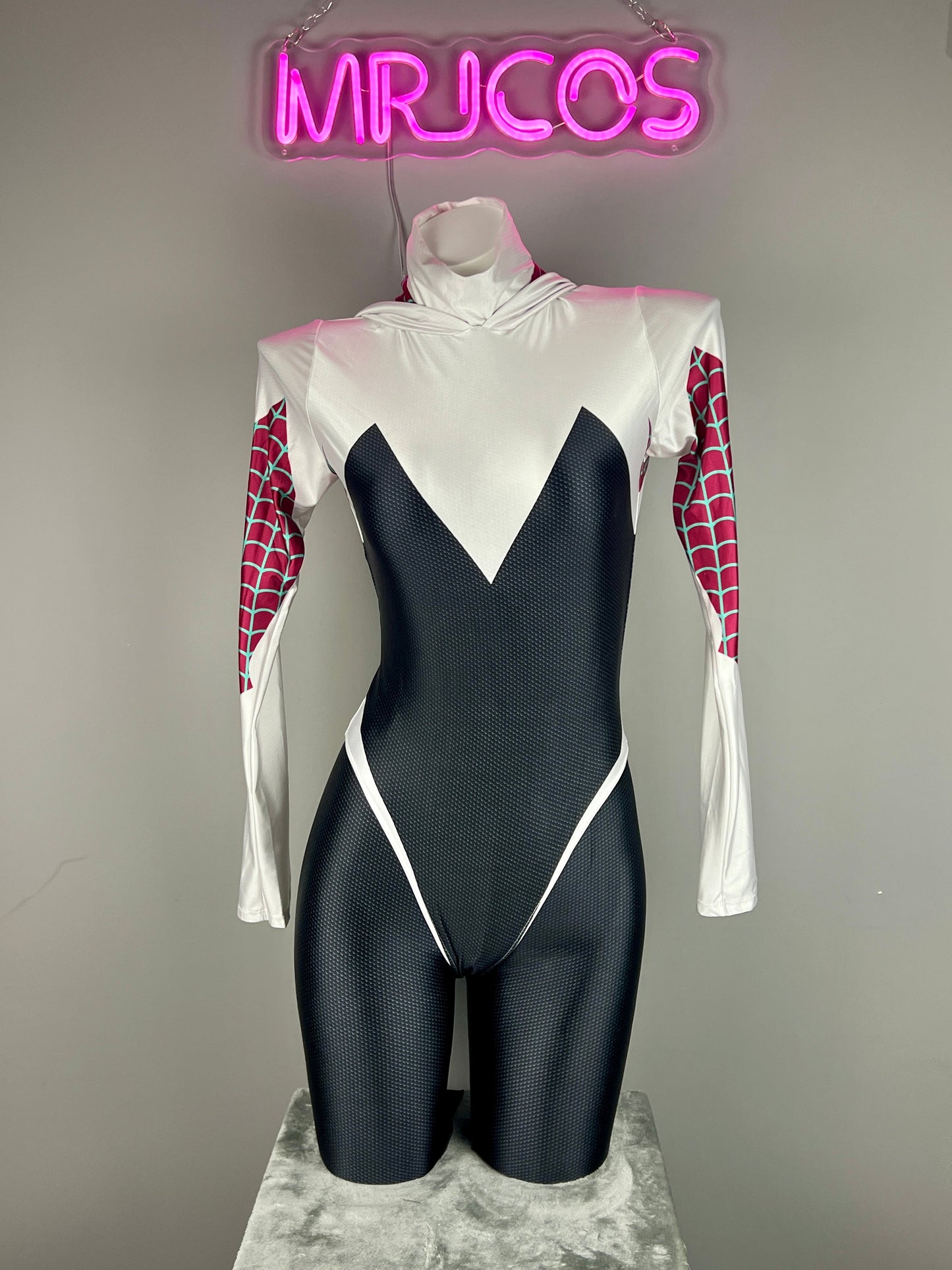 Woman Super Hero Spandex Open Crotch Cosplay Bodysuit Sexy Lingerie - www.Shopthatapp.com