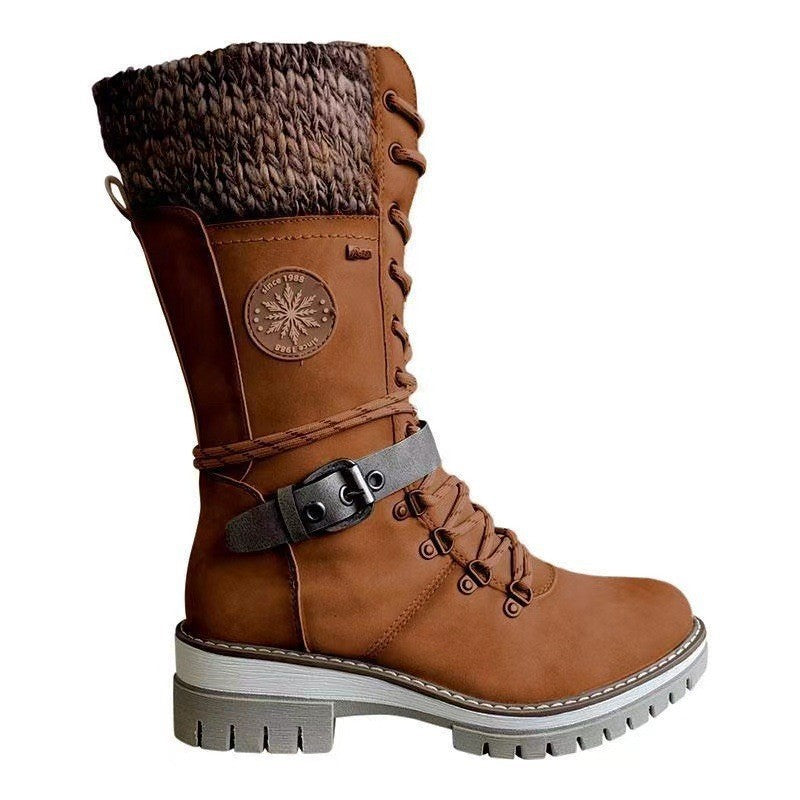 Autumn And Winter New Women's Riding Boots European And American Snow Boots - www.Shopthatapp.com