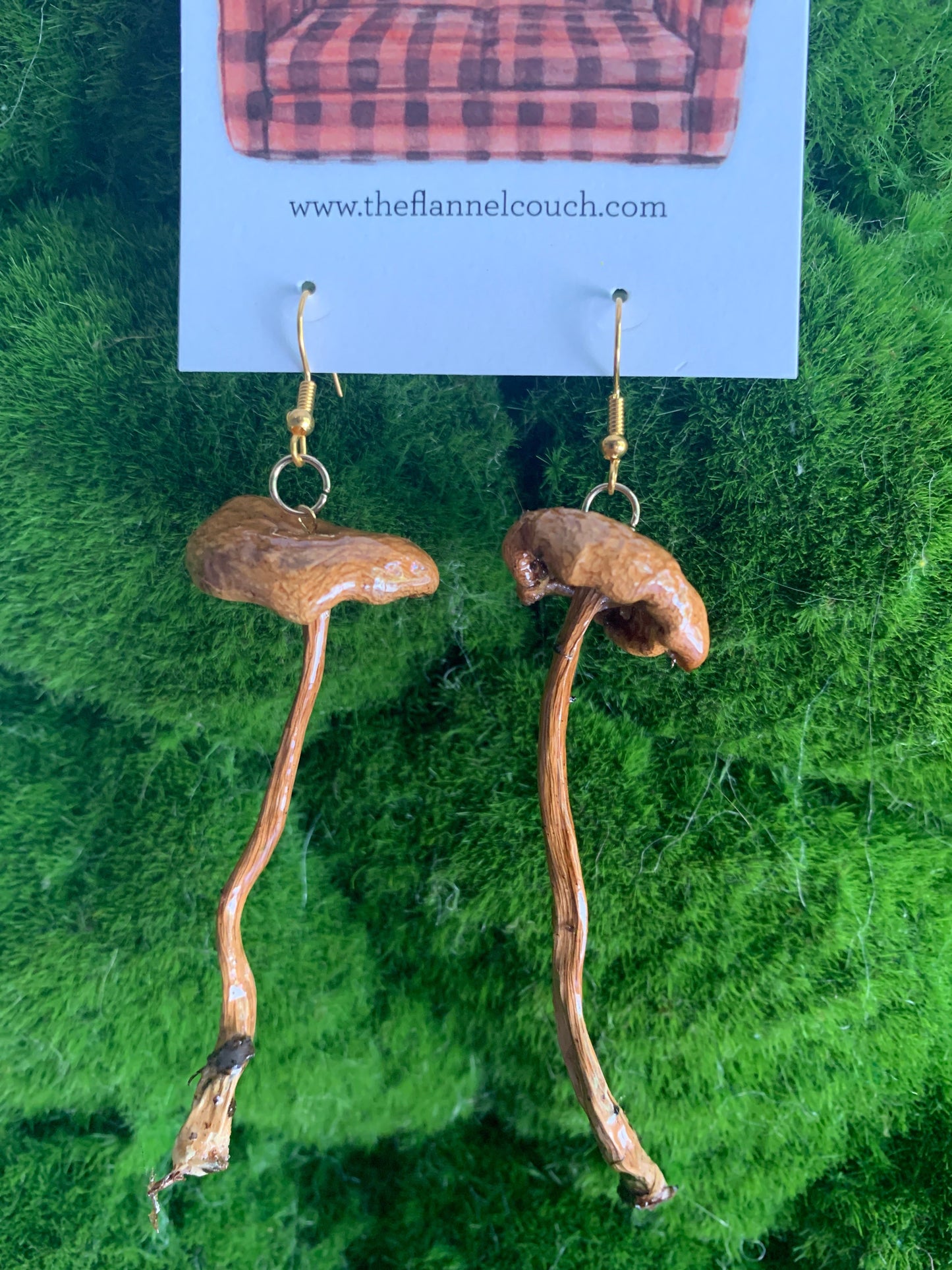 Boucles d'oreilles champignons sauvages de l'Ontario