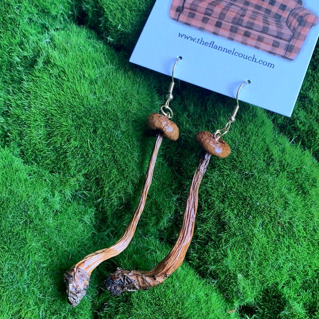 Boucles d'oreilles champignons sauvages de l'Ontario