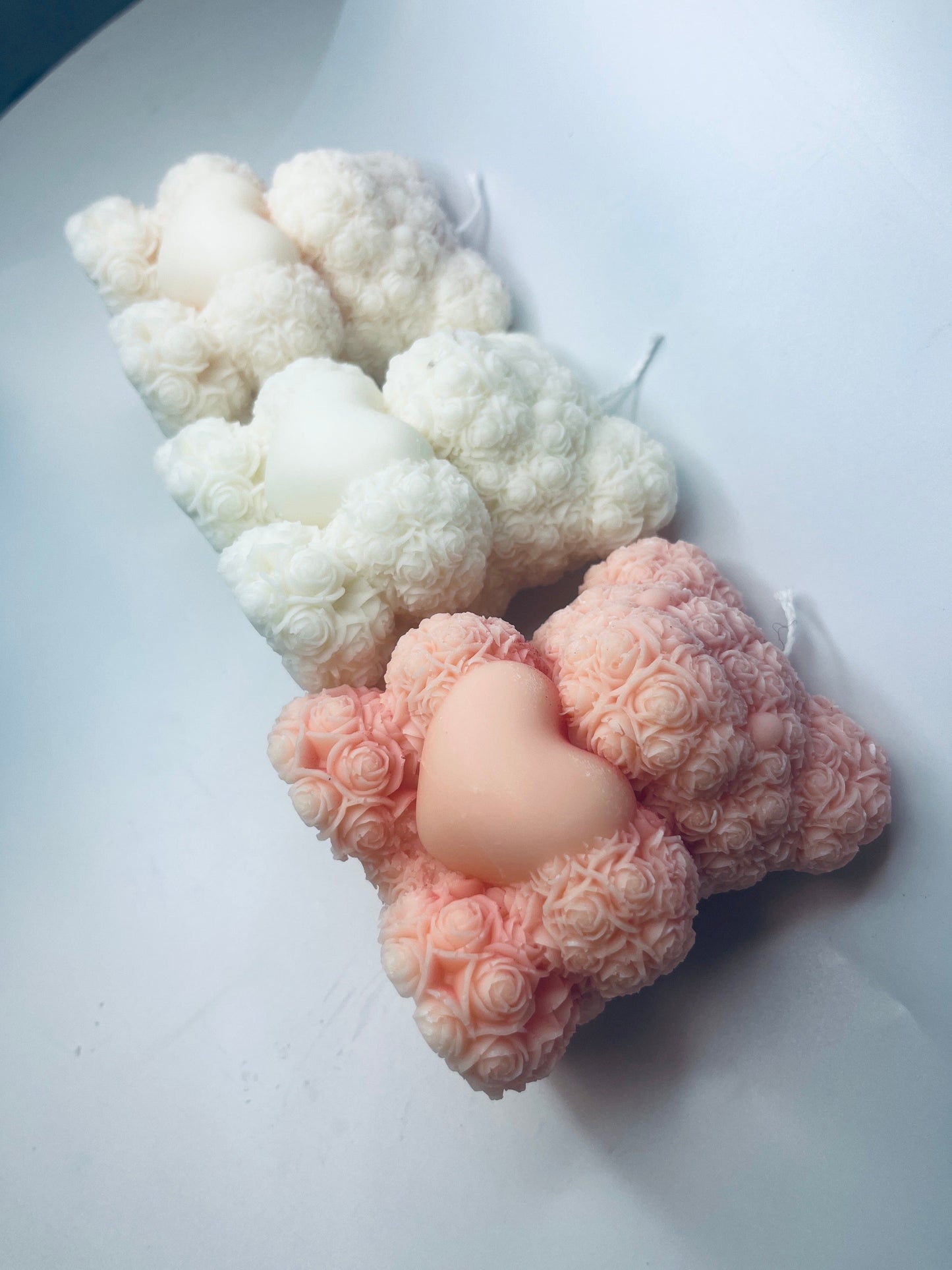 Rose Teddy Bear Candle