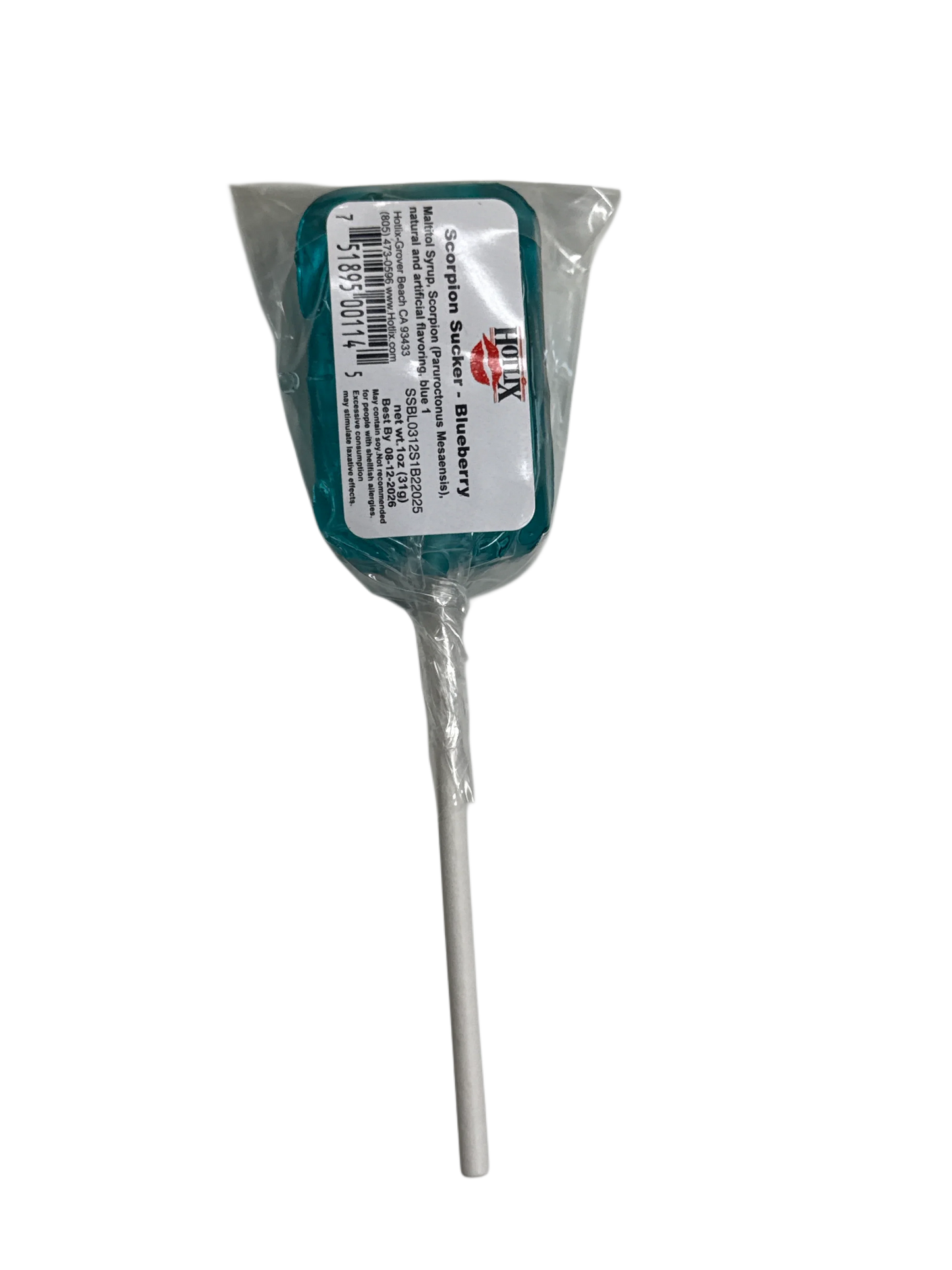 Hotlix Halloween Real Scorpion Suckers 31G - U.S Edition - www.Shopthatapp.com