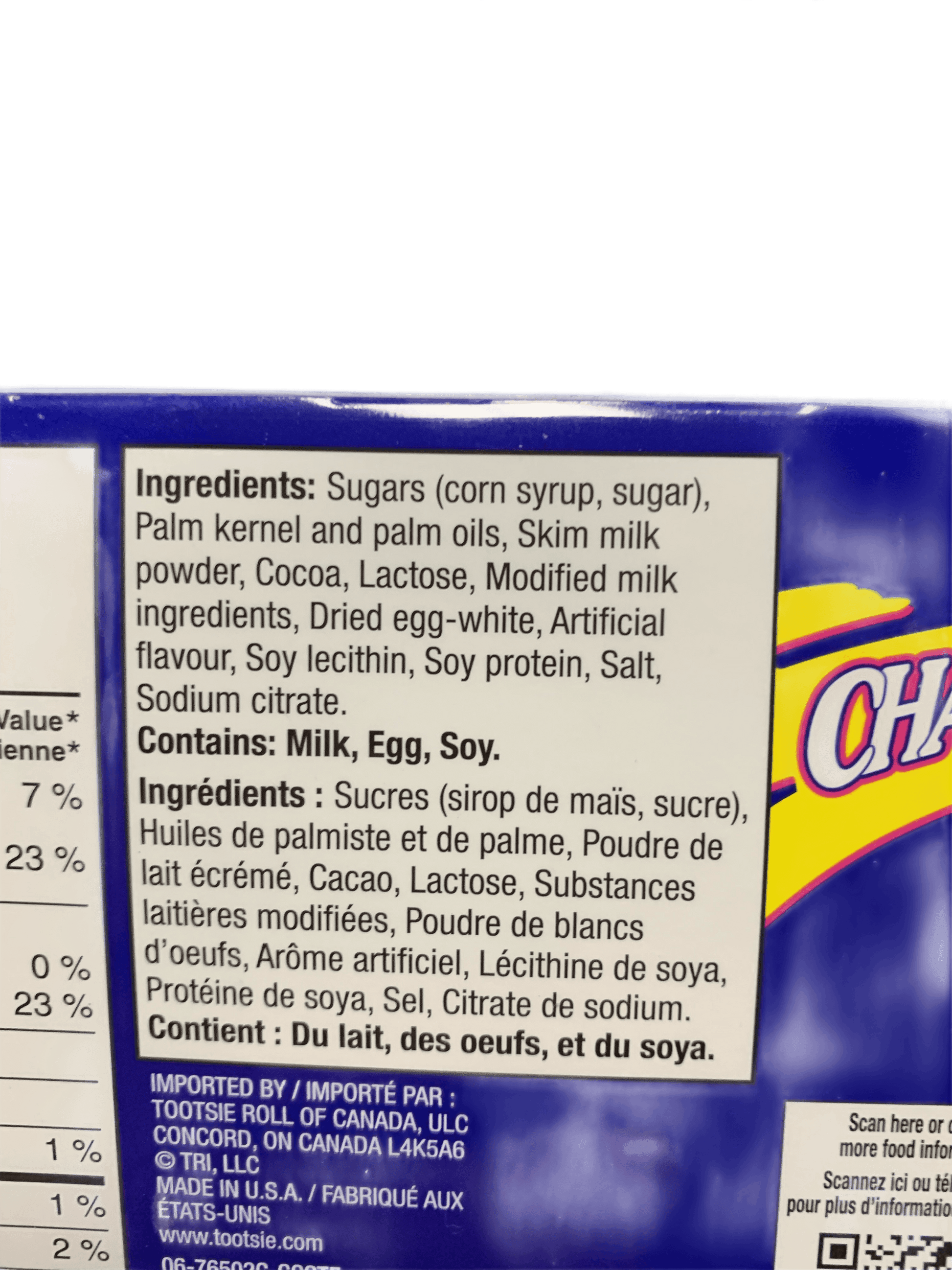 Tootsie Charleston Mini Vanilla Chew 113G - US Edition - www.Shopthatapp.com