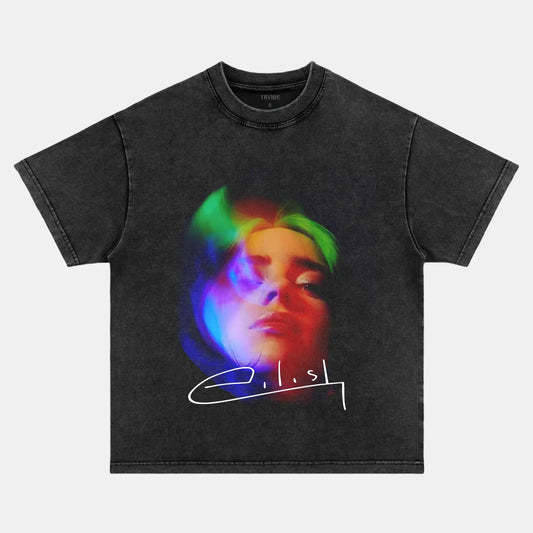 Billi Eilish: Music Icon Tee V10 - www.Shopthatapp.com
