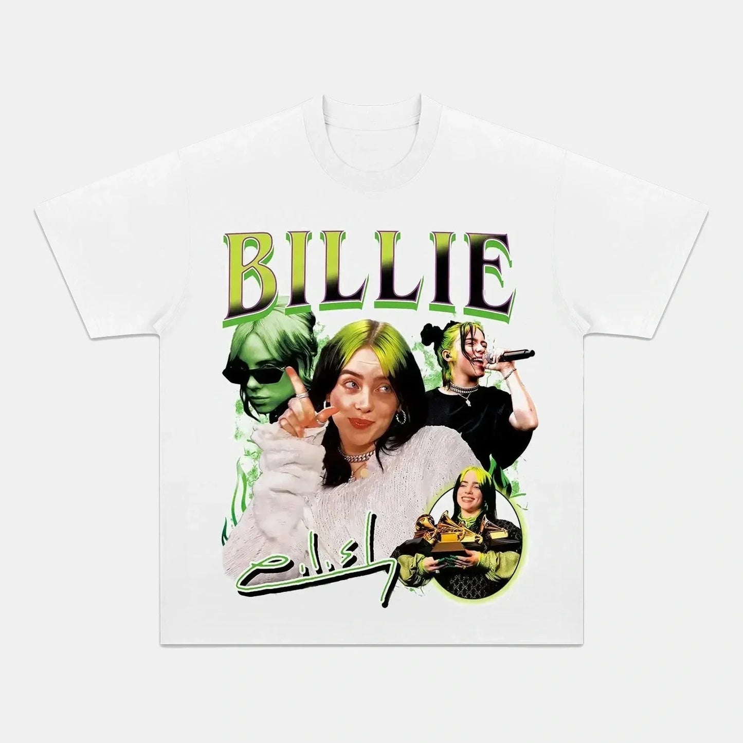 Billie Eilish: Music Icon Tee V26 - www.Shopthatapp.com