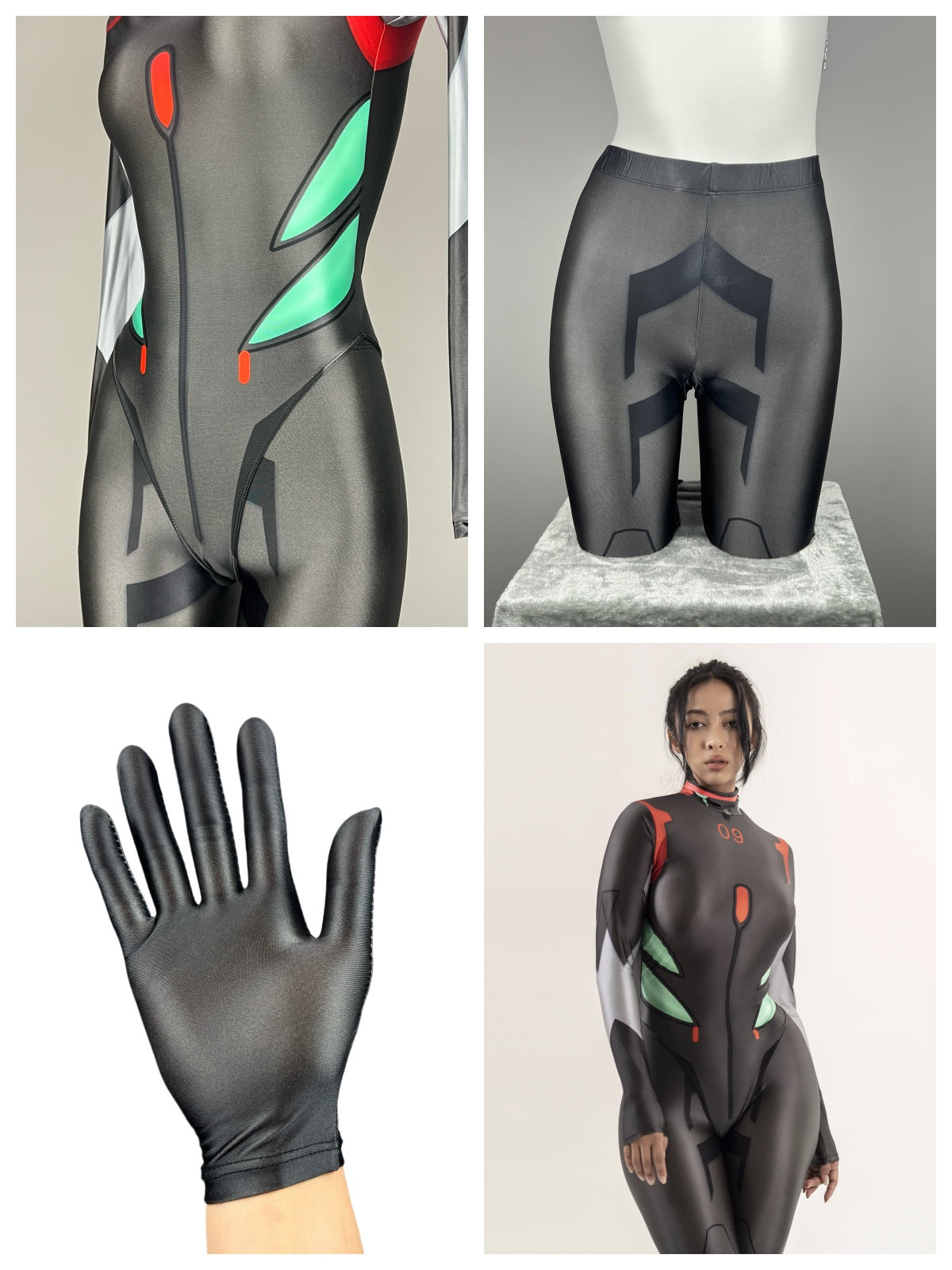 Anime Style Spandex Cosplay Open Crotch Bodysuit Costume Plug Suit - www.Shopthatapp.com