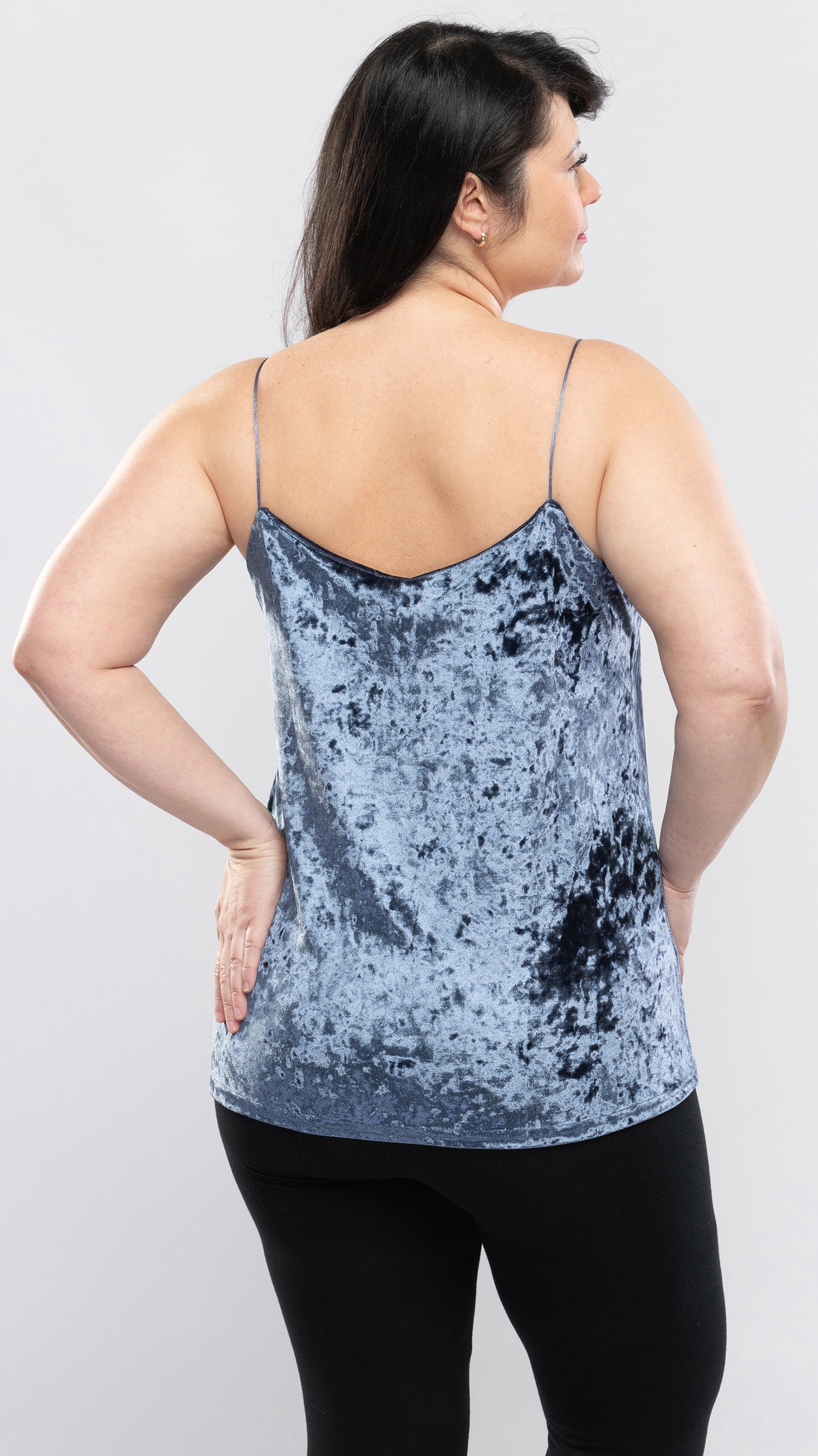 Women's Crush Velvet Cami Top-3 Cols-3 Sizes-24pcs OR 12pcs PACK - www.Shopthatapp.com