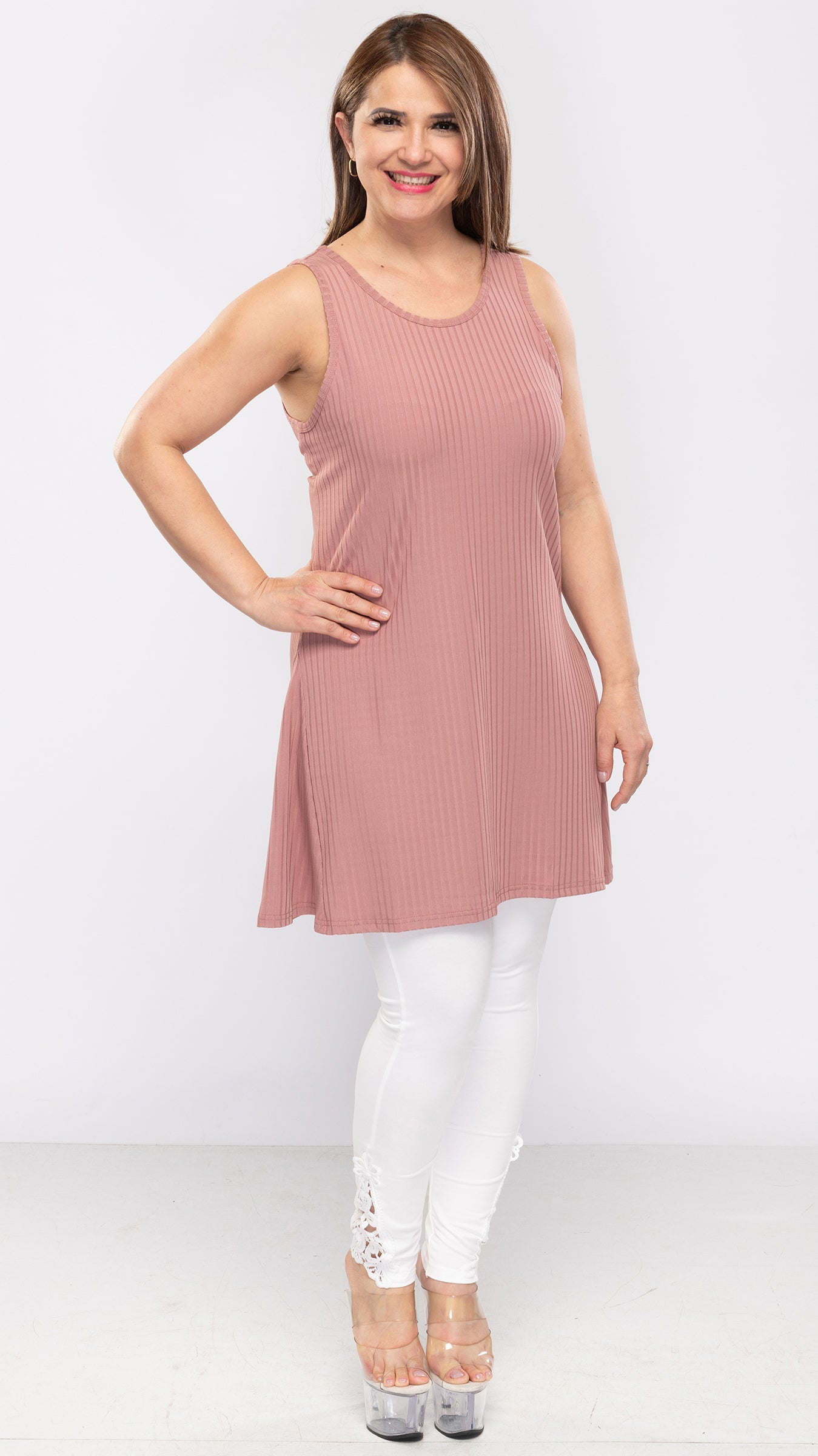 Women's Ribbed Flare Tank Top/Dress-3 Cols-3 Sizes-18pcs OR 9pcs PACK - www.Shopthatapp.com