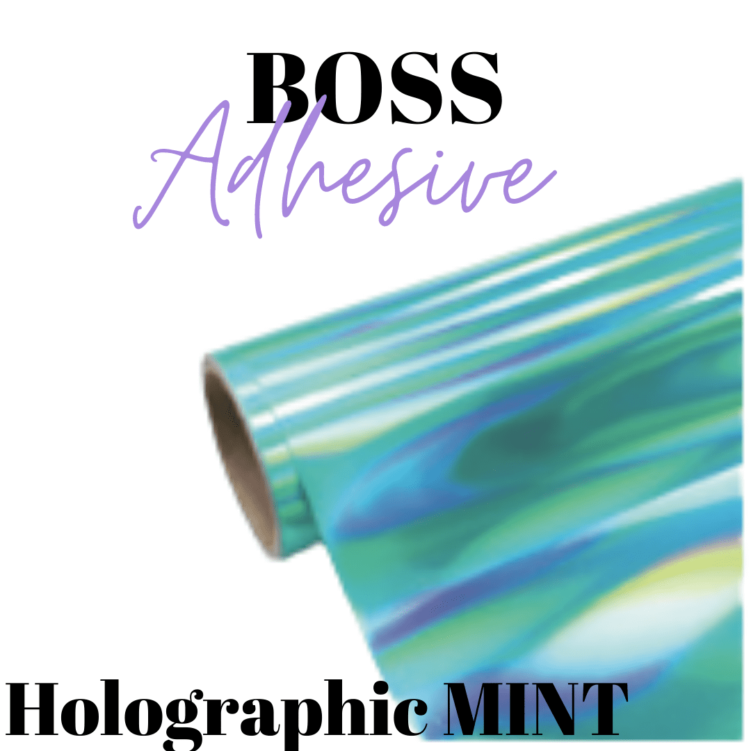 Selbstklebendes Vinyl - Boss Adhesive - HOLO MINT