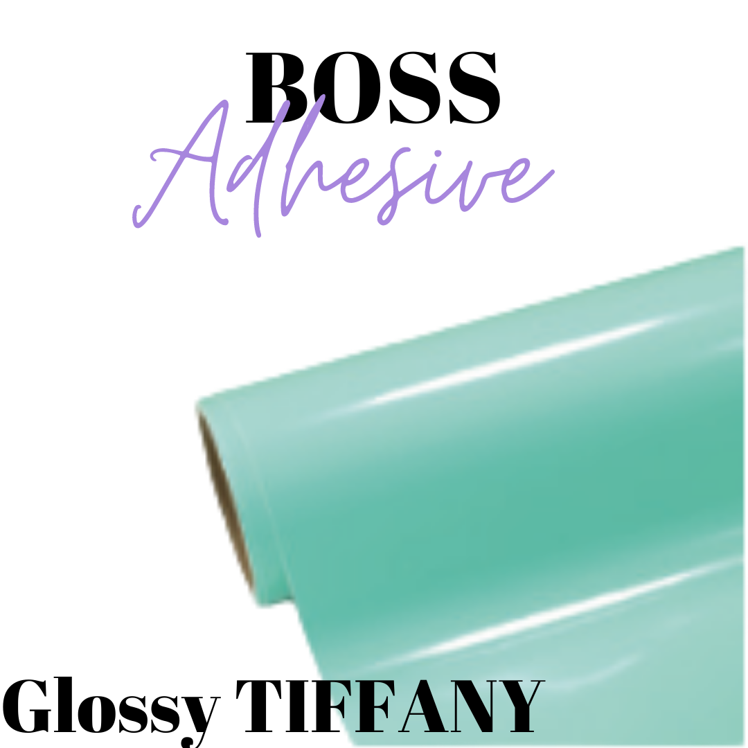 Adhesive Vinyl- Boss Adhesive - GLOSSY TIFFANY - www.Shopthatapp.com