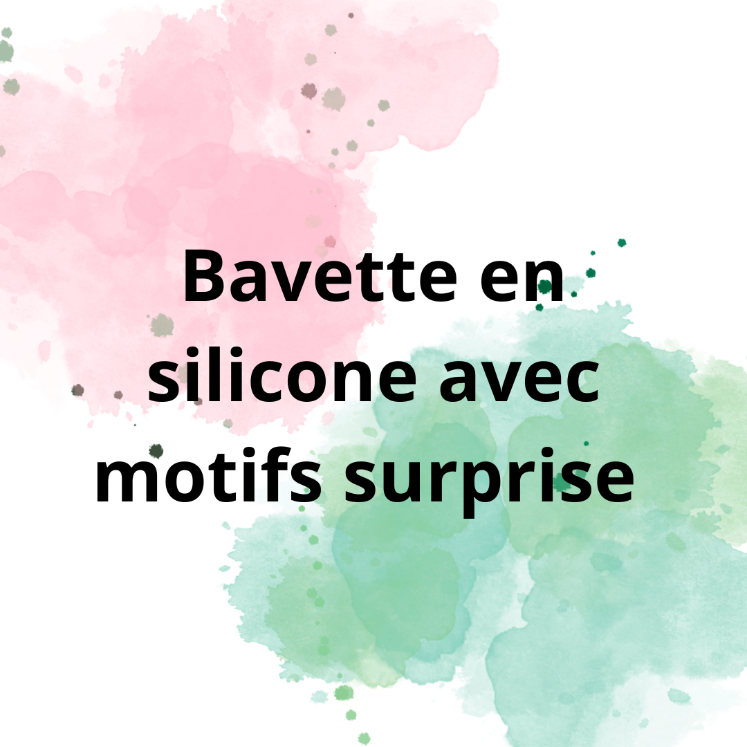 Bavette en silicone avec motifs surprise - Www.Shopthatapp.com