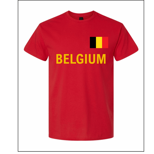 Belgium World Football Fan Tee – Red - www.Shopthatapp.com