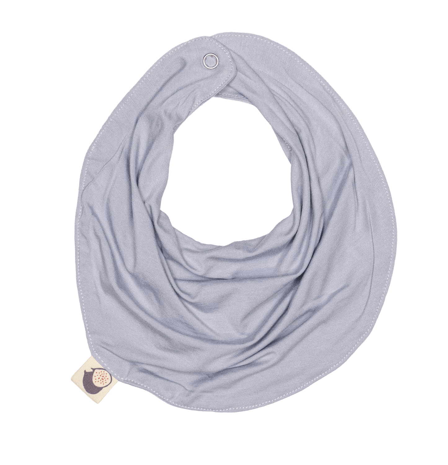 Lilac Grey Drape Bamboo Bib - www.Shopthatapp.com