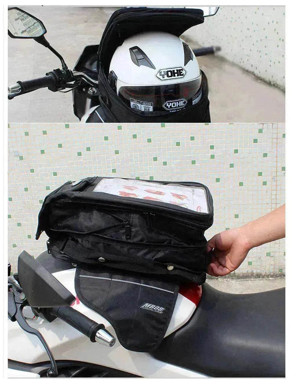 Black Motorcycle Accessories Carrying Luggage - www.Shopthatapp.com