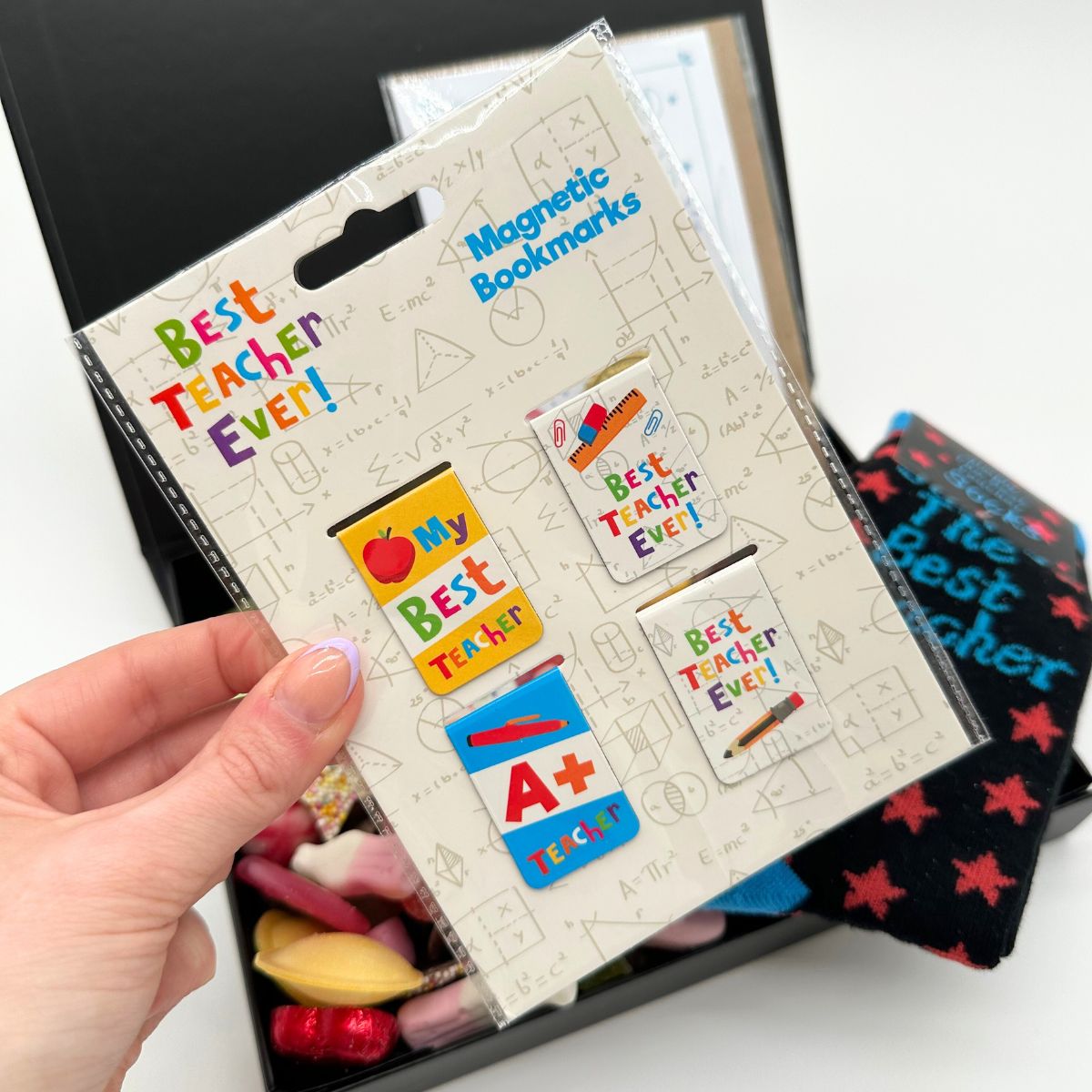 Thank You Teacher - Black Gift Hamper (Mens)-Food and beverage-www.Shopthatapp.com-HamperWell