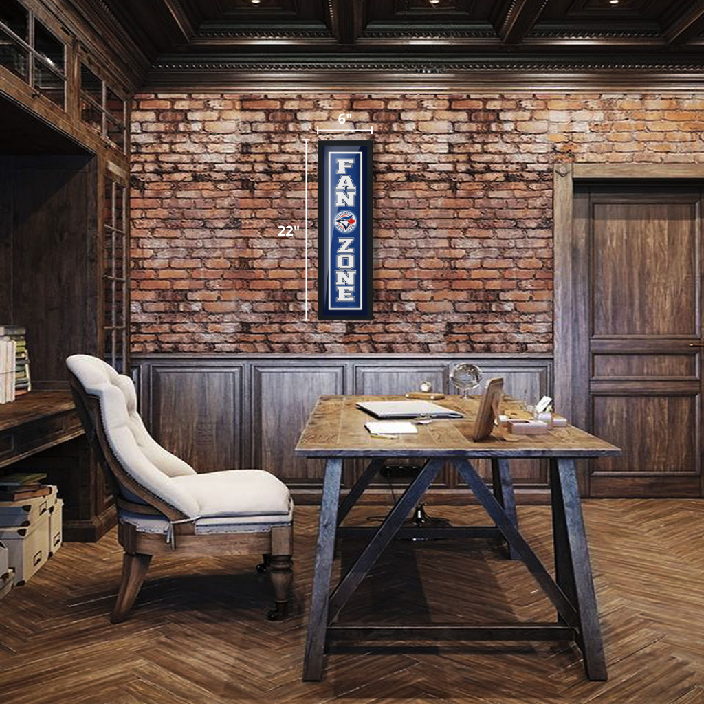 Toronto Blue Jays 6x22 Team Fan Zone Framed Artwork - www.Shopthatapp.com