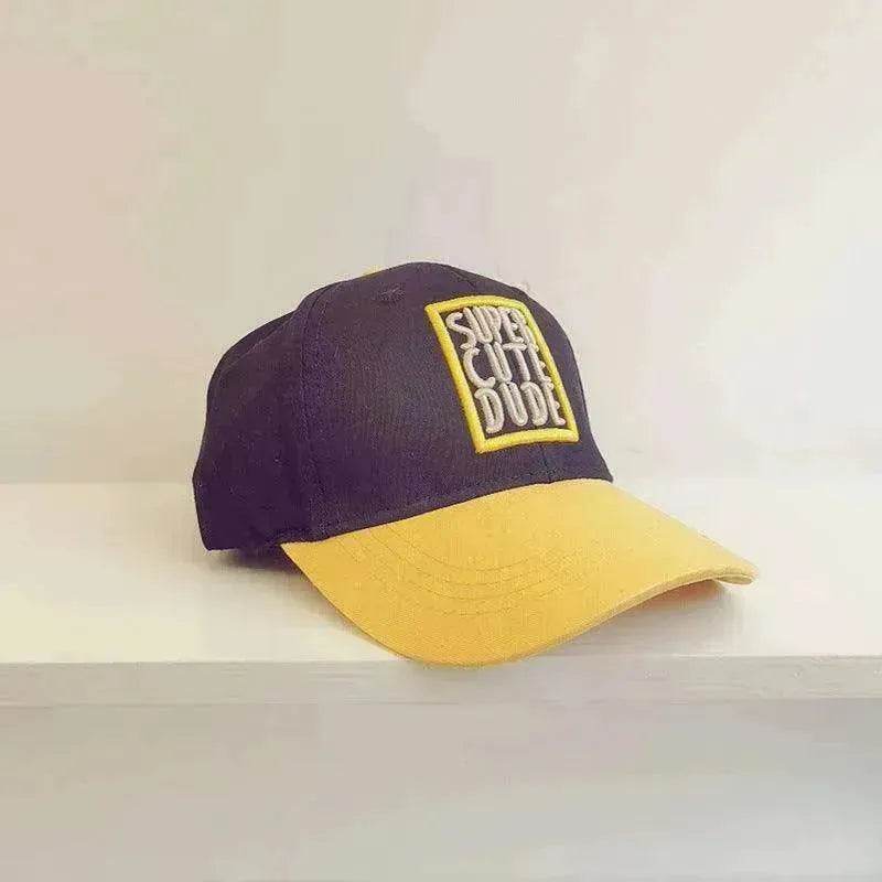 Boys And Girls Casual Color Matching Embroidery Caps - www.Shopthatapp.com #