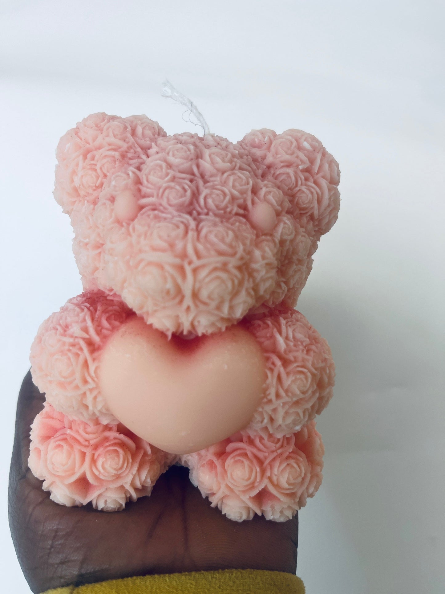 Rose Teddy Bear Candle