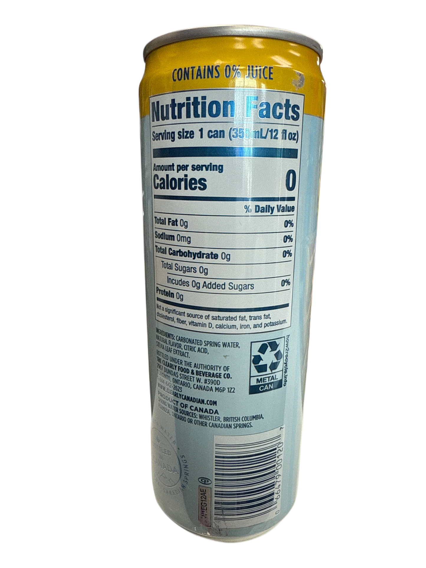 Clearly Canadian Zero Sugar Tropical Splash Flavour 355ML - Canadian Edition - www.Shopthatapp.com