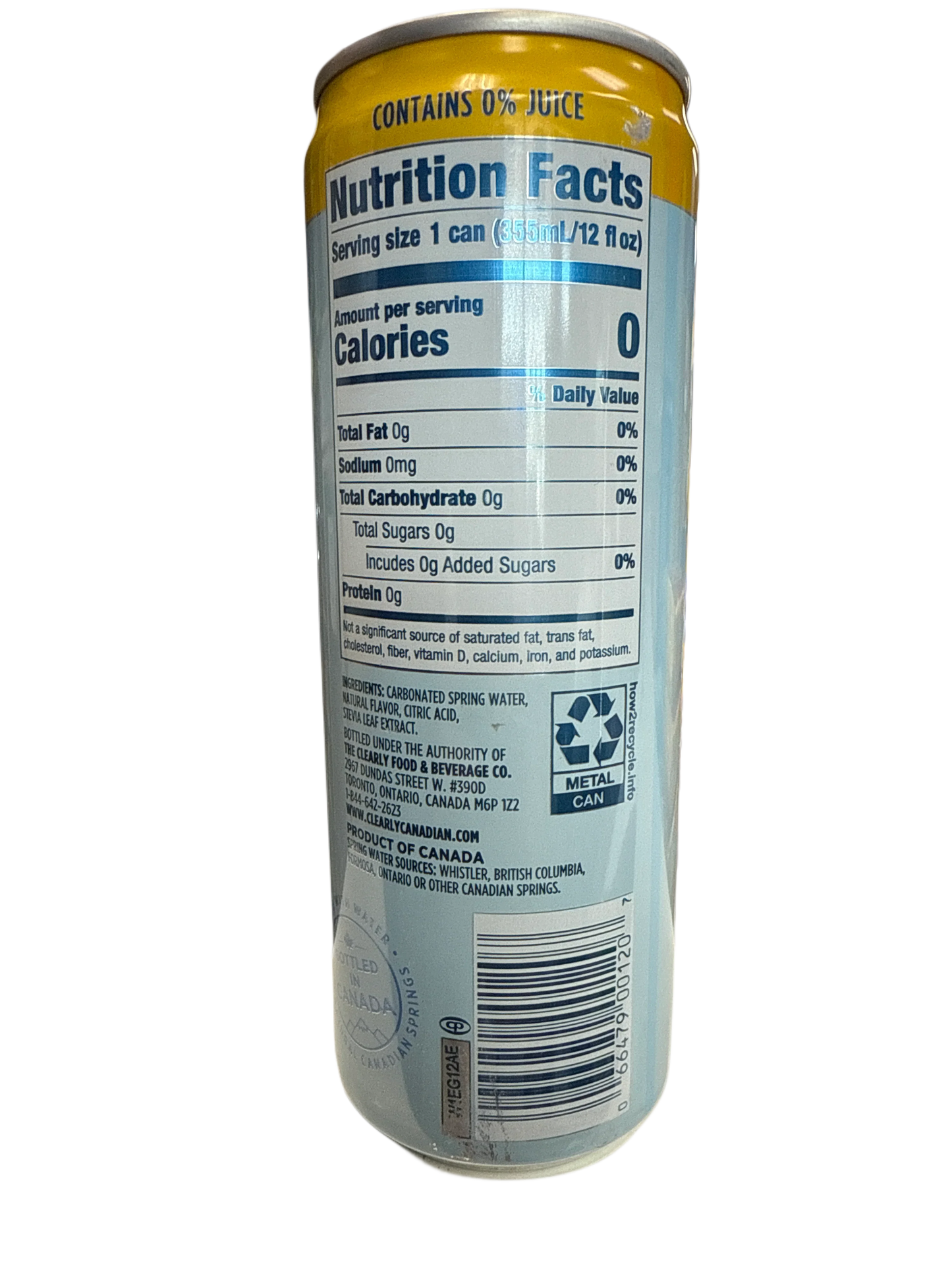 Clearly Canadian Zero Sugar Tropical Splash Flavour 355ML - Canadian Edition - www.Shopthatapp.com