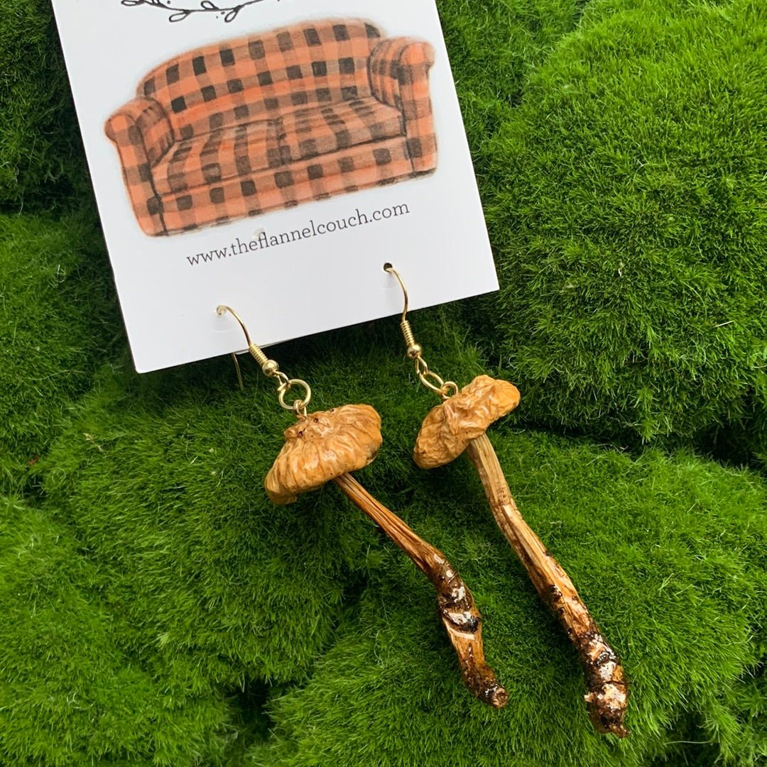 Boucles d'oreilles champignons sauvages de l'Ontario