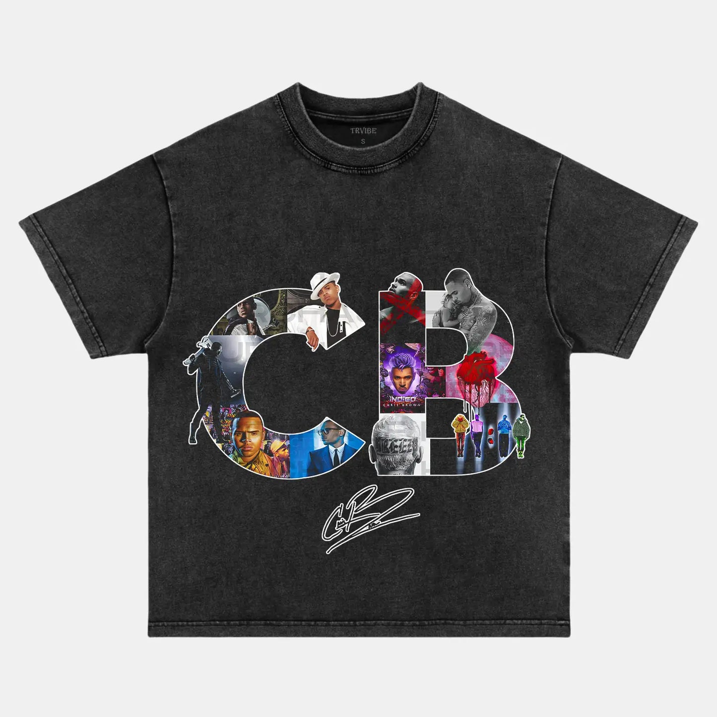 Chris Brown: Music Icon CB Tee - www.Shopthatapp.com