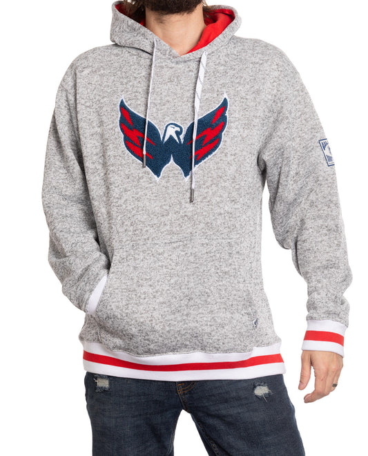 Washington Capitals "Muskoka Style" Premium Chenille Woven Logo Hoodie - www.Shopthatapp.com