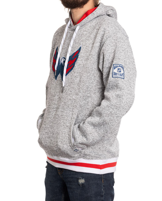 Washington Capitals "Muskoka Style" Premium Chenille Woven Logo Hoodie - www.Shopthatapp.com