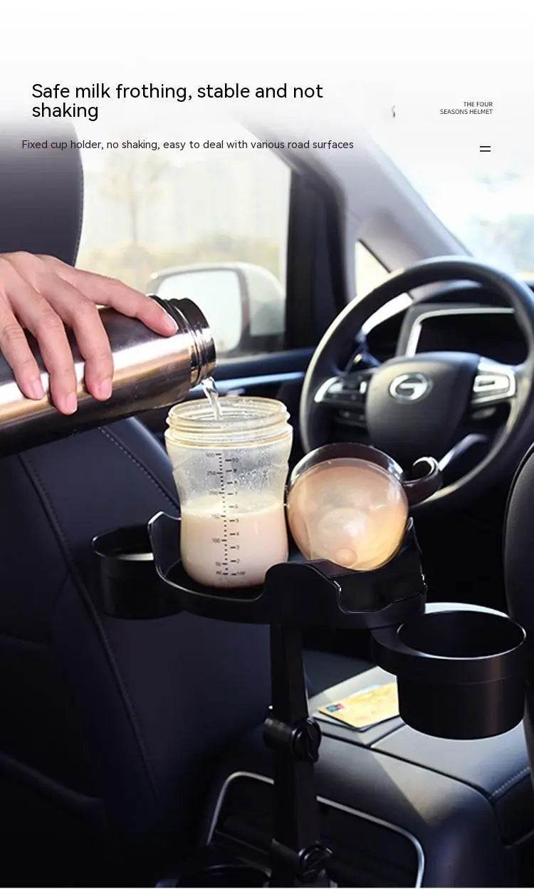 Car Small Dining Plate Dining Tray Foldable Cup Holder - www.Shopthatapp.com