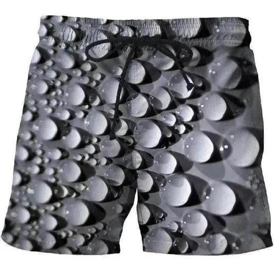 Casual Shorts With Printed Pockets On Both Sides - www.Shopthatapp.com #