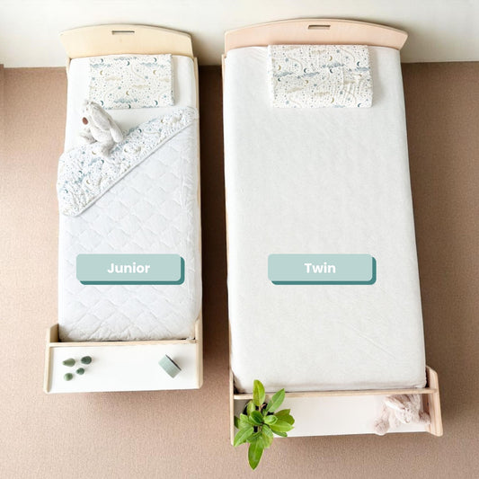 CHERRY JUNIOR - Montessori Floor Bed with Shelves - www.Shopthatapp.com