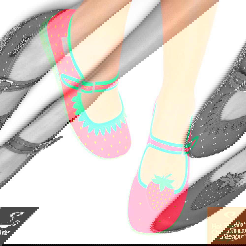 Chocolaticas® BERRY BLISS Women's Mary Jane Flat - Www.Shopthatapp.com