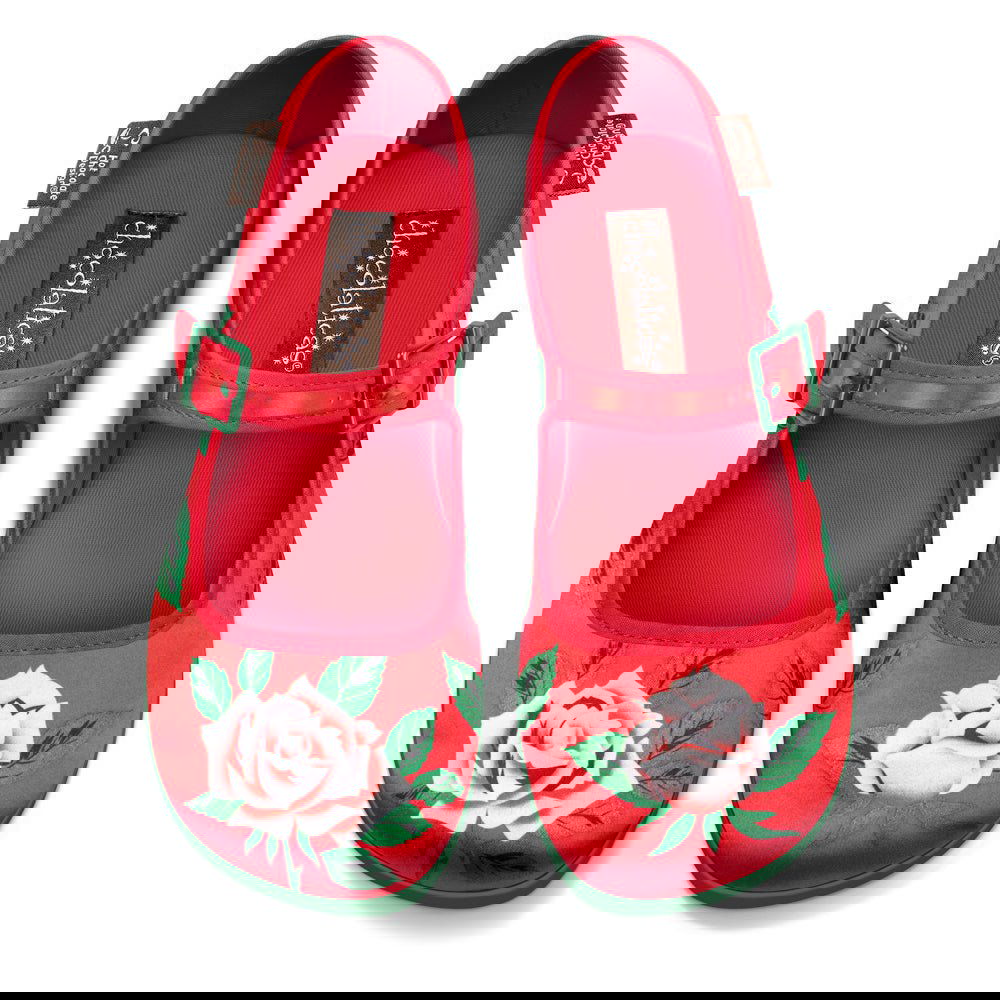 Chocolaticas® BLOSSOM SHINE Women's Mary Jane Flat - Www.Shopthatapp.com