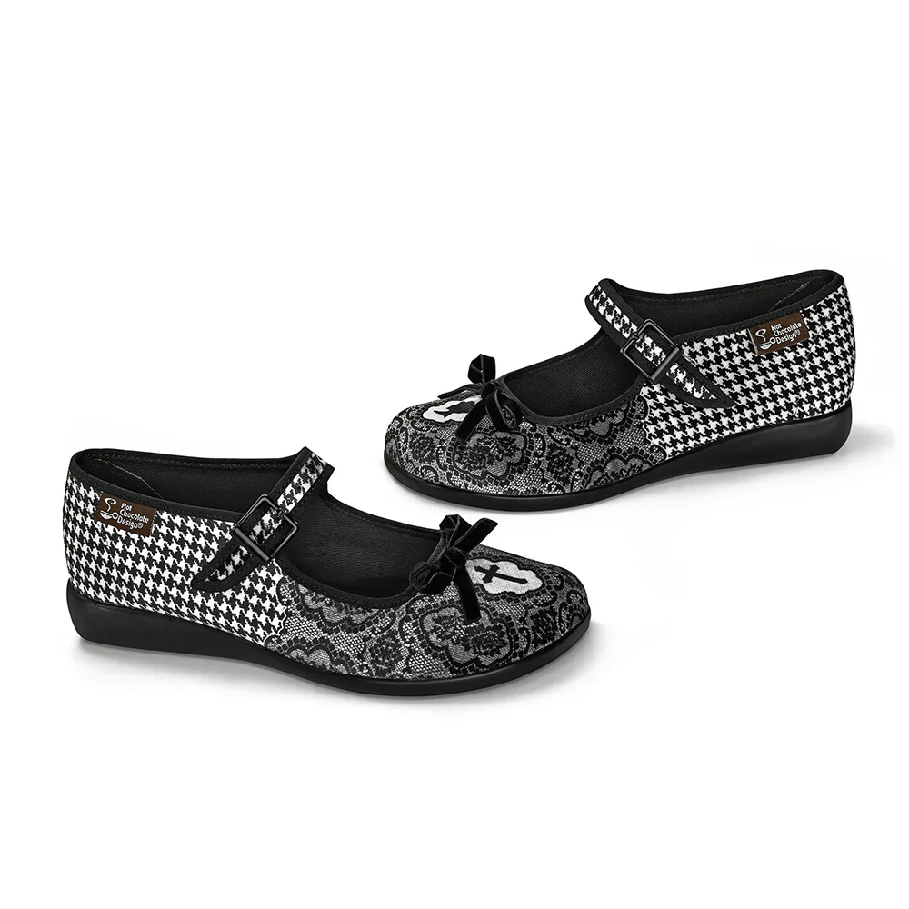 Chocolaticas® SIMONETTE Women's Mary Jane Flat - Www.Shopthatapp.com