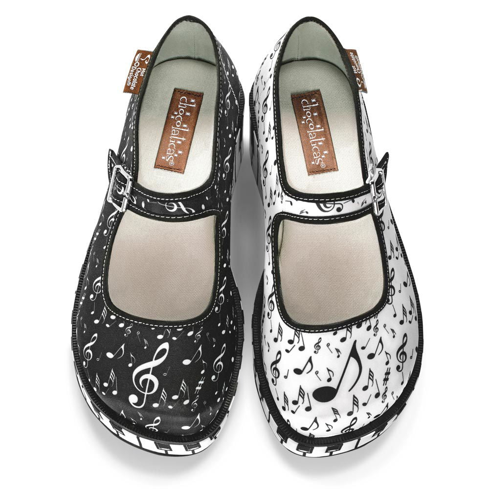 Chocolaticas® THANK YOU MUSIC Women's Mary Jane Platform - Www.Shopthatapp.com