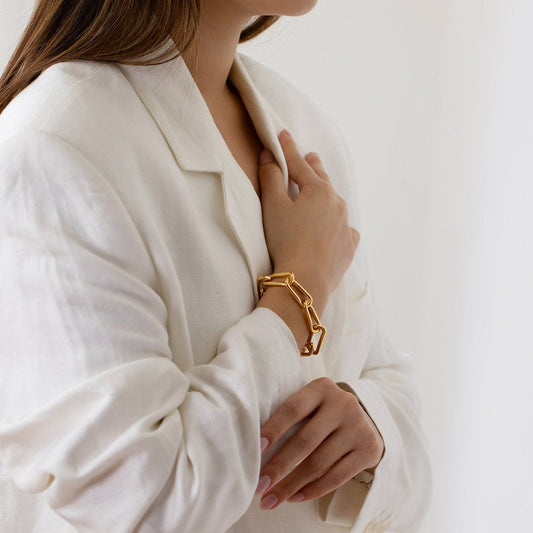 Chunky Organic Bracelet Chain - www.Shopthatapp.com