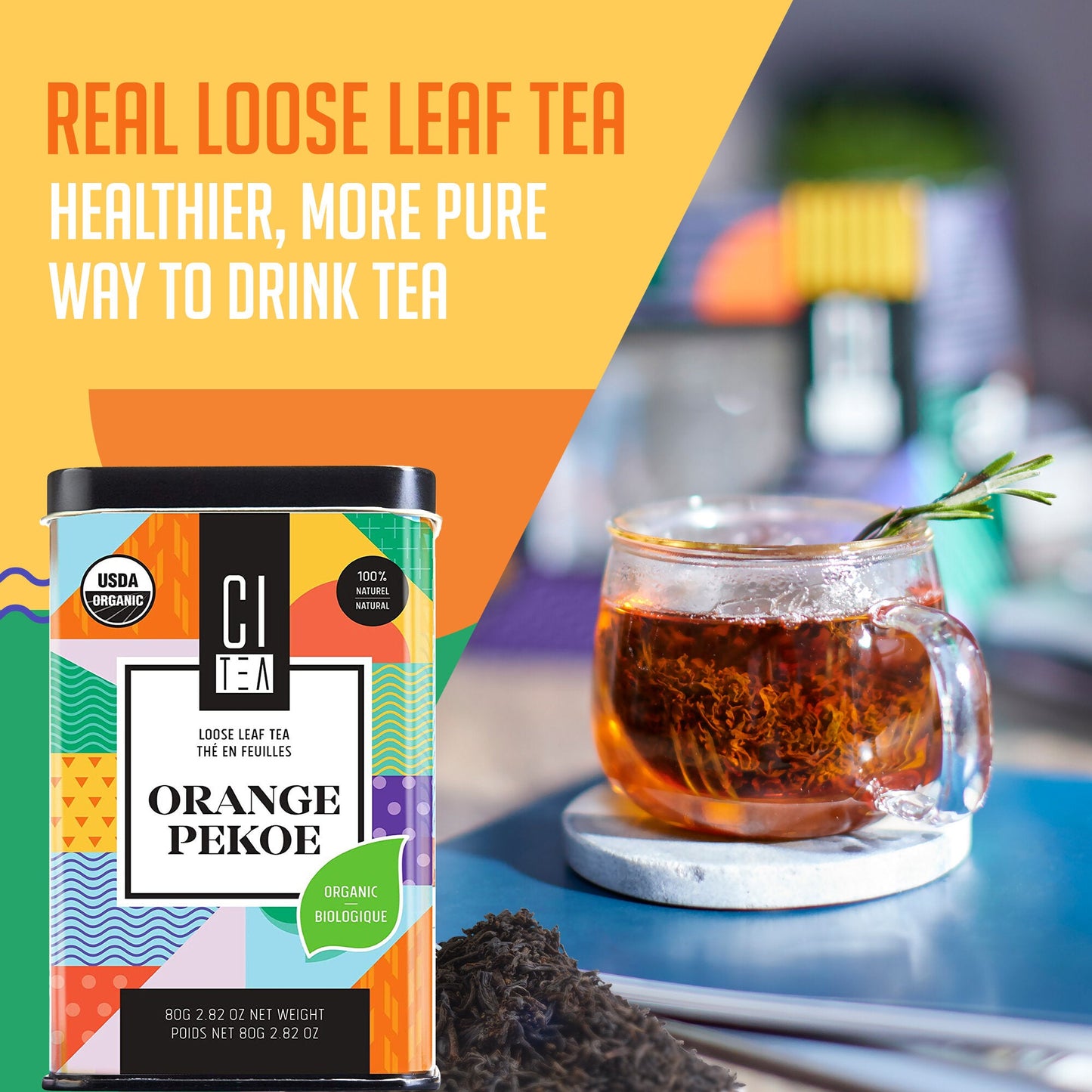 Bio Orange Pekoe Schwarzer Loseblatttee