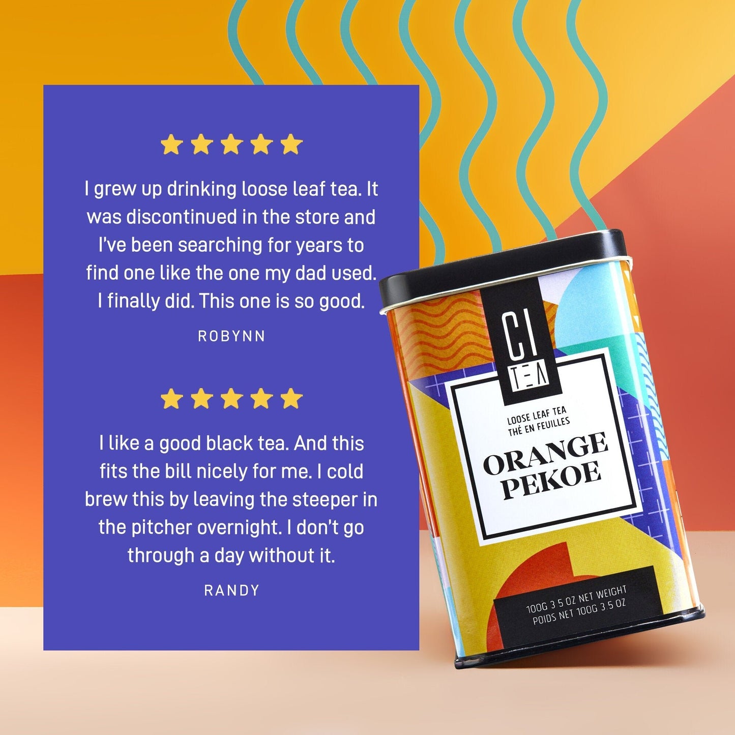 Orange Pekoe Schwarzer Tee mit losen Blättern