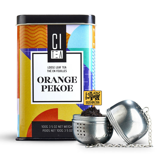 Orange Pekoe Loose Leaf Tea with Teaball - www.Shopthatapp.com