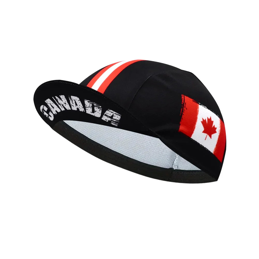 Classic Canada National Flag Pro Team Cycling Cap Riding Outdoor Sports MTB Bicycle Hat - www.Shopthatapp.com #